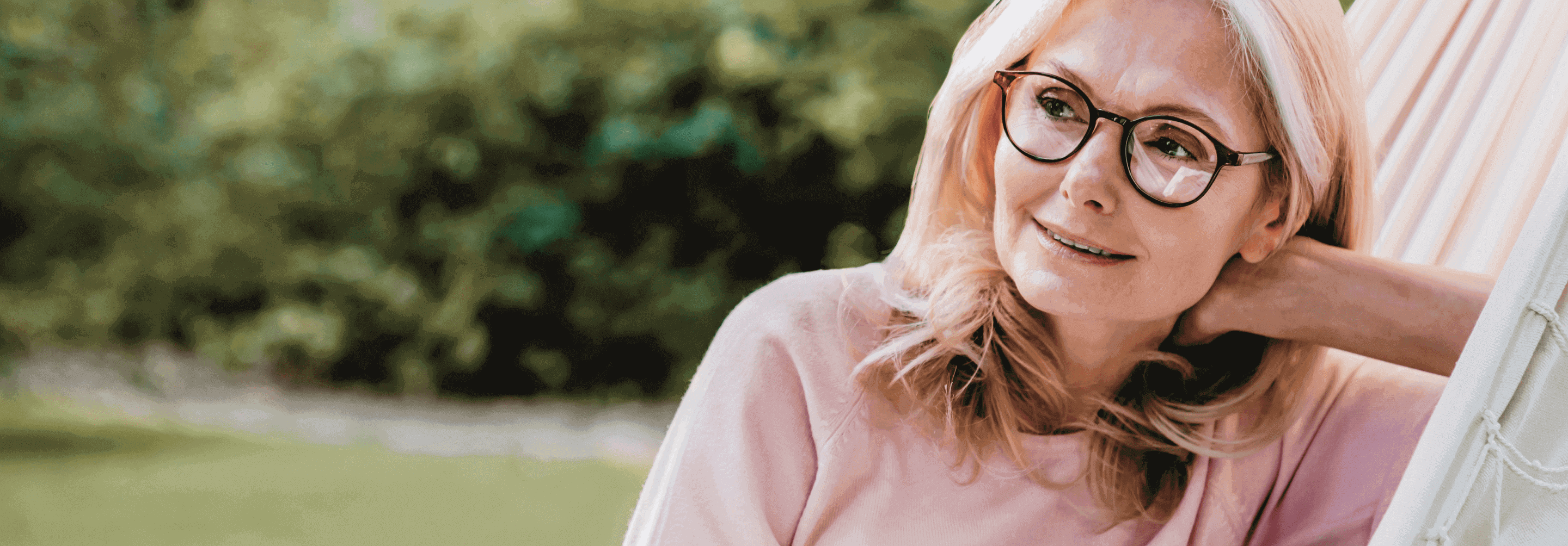 Woman with glasses